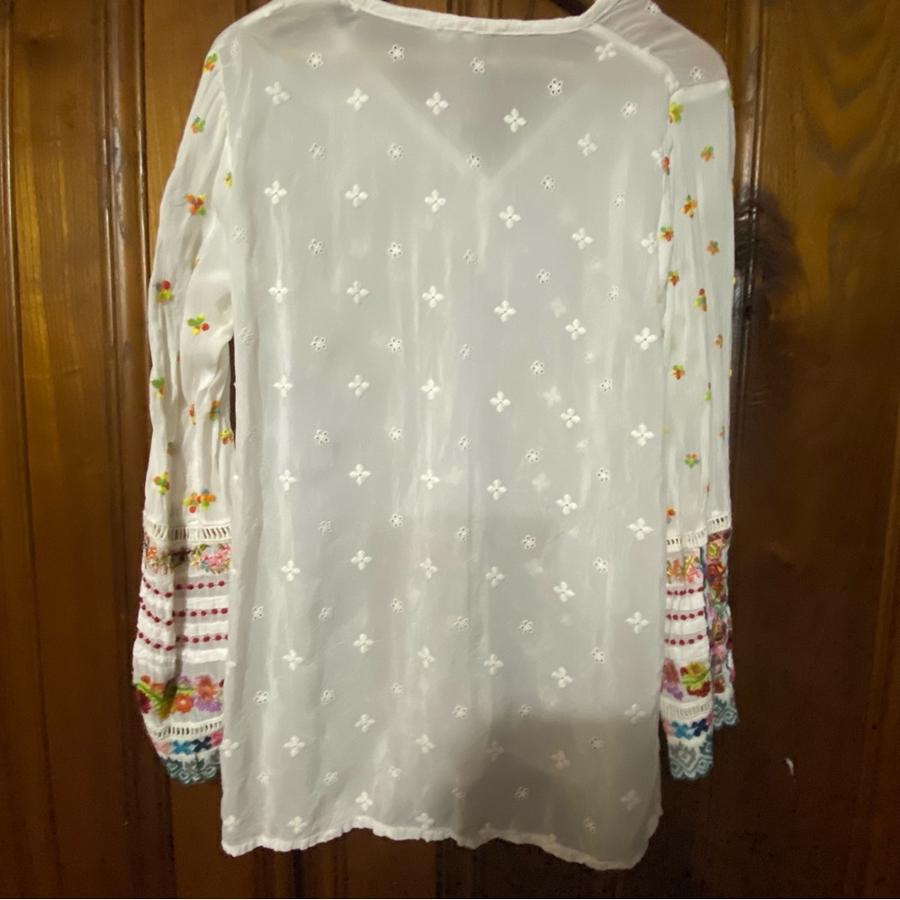 Johnny Was Eyelet Blouse - Picture 3 of 8